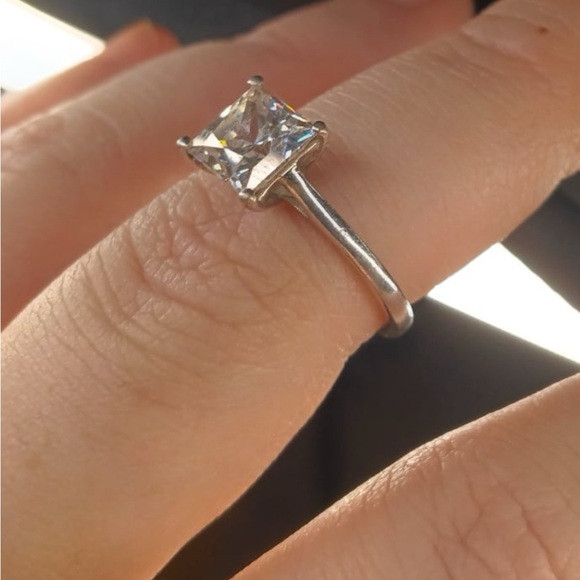 LUXORO Solitaire Ring (Size 6.0) Made with Zirconia from Swarovs - Picture 3 of 7